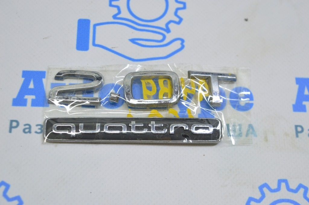 Эмблема надпись quattro Audi A4 B9 17-