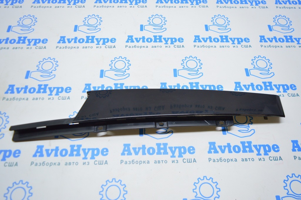 Накладка двери боковая передняя правая Audi A3 8V 15-20 4d, 5d чёрн глянец