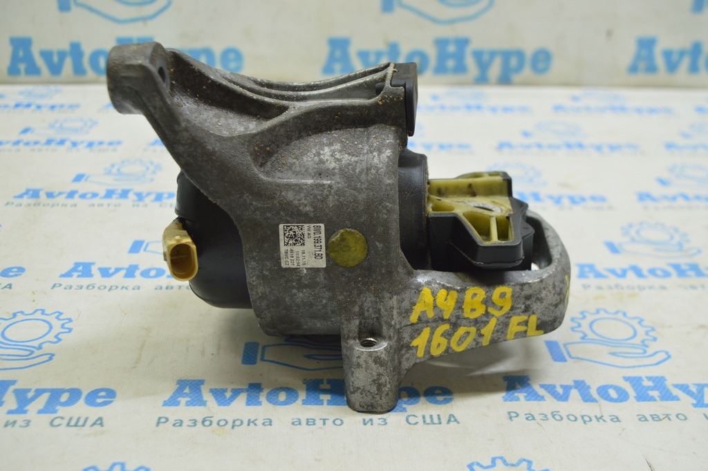 Подушка двигателя левая Audi A4 B9 17- 2.0T, электро