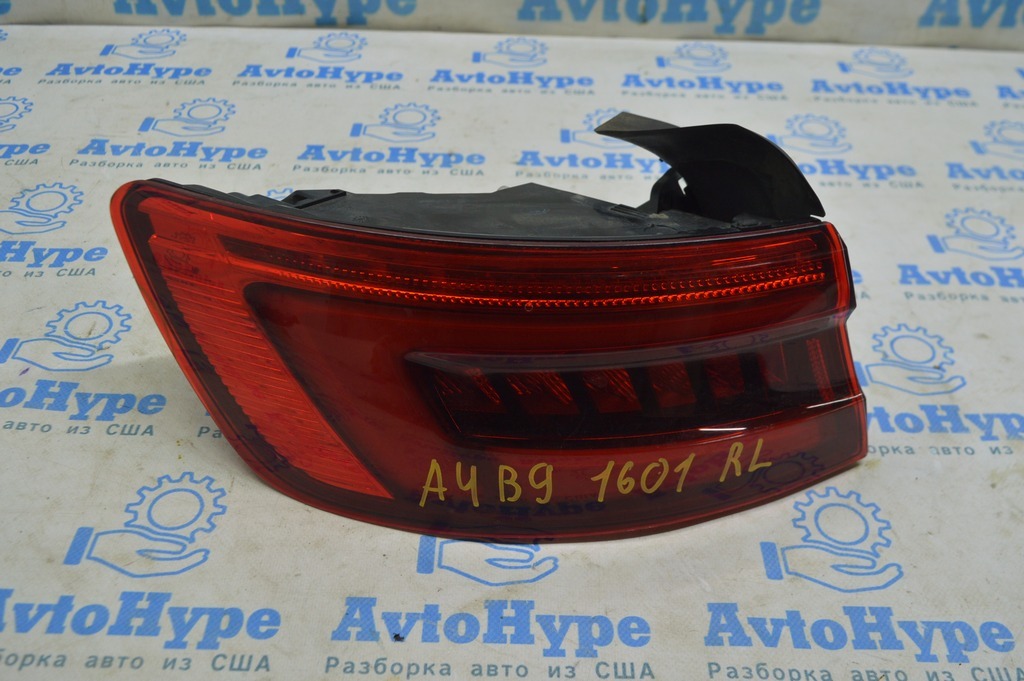 Фонарь внешний крыло левый Audi A4 B9 17-19 седан LED (01)