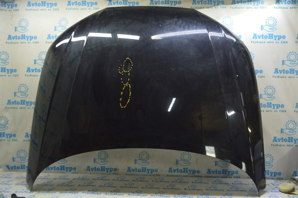 Капот голый Audi A4 B9 17- сталь черный Y9B (02) примят