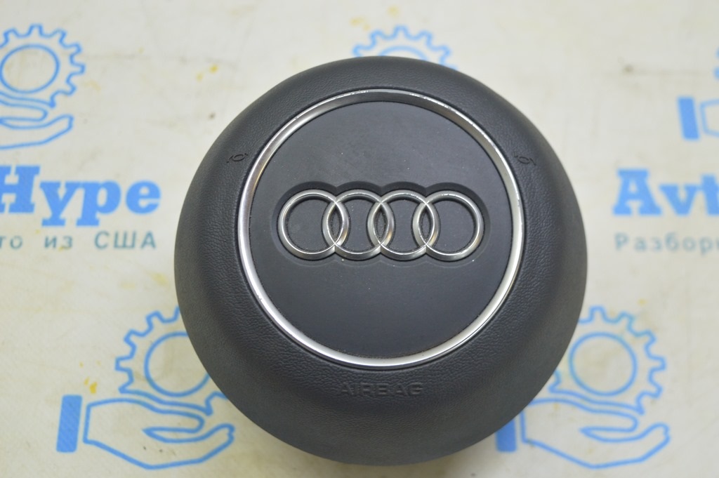 Подушка безопасности airbag в руль водительская Audi A4 B9 17- черная (02)