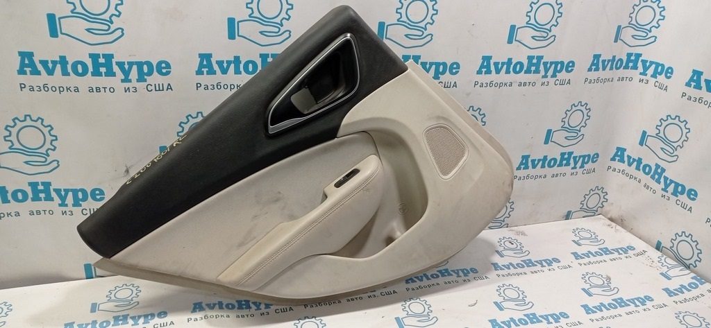 Обшивка двери (карточка) зад лев Chrysler 200 15-17 серая