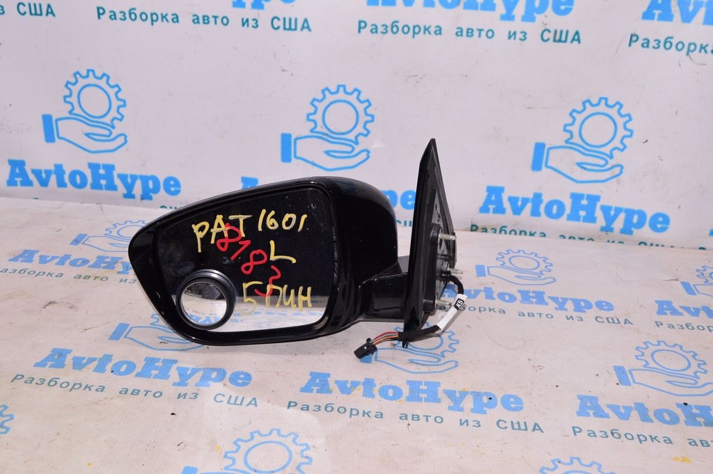 Зеркало боковое левое Nissan Pathfinder 13- (01) синий цвет:RBY 5пин