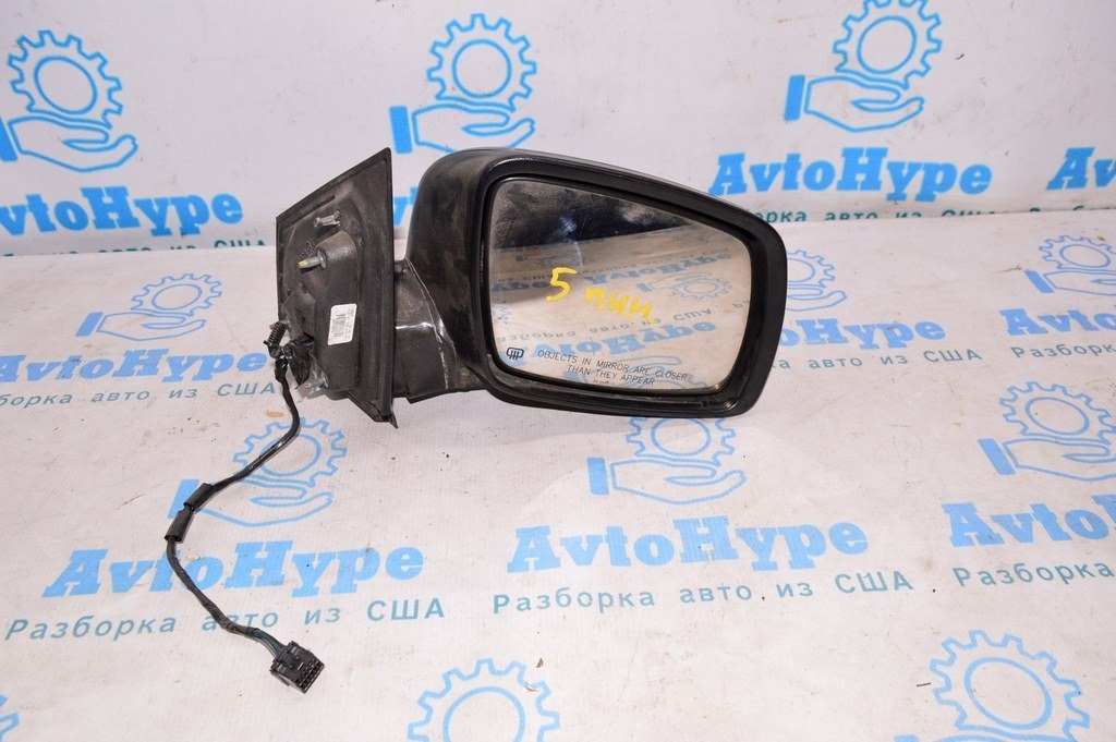 Зеркало боковое правое Dodge Journey 11- подогрев (02) черн структура 5пин деф.