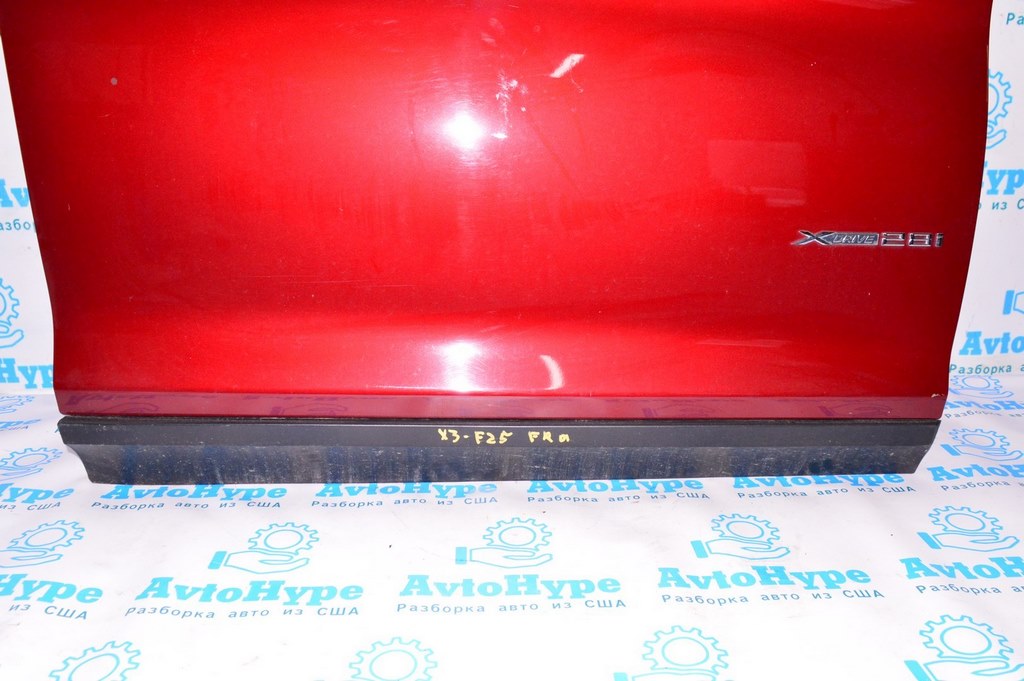 Накладка двери нижняя перед прав BMW X3 F25 11-17 структура