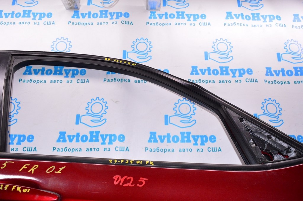 Молдинг дверь-стекло центральный перед прав BMW X3 F25 11-17 черн