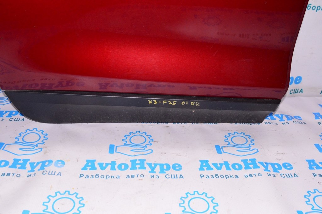 Накладка двери нижняя зад прав BMW X3 F25 11-17 структура