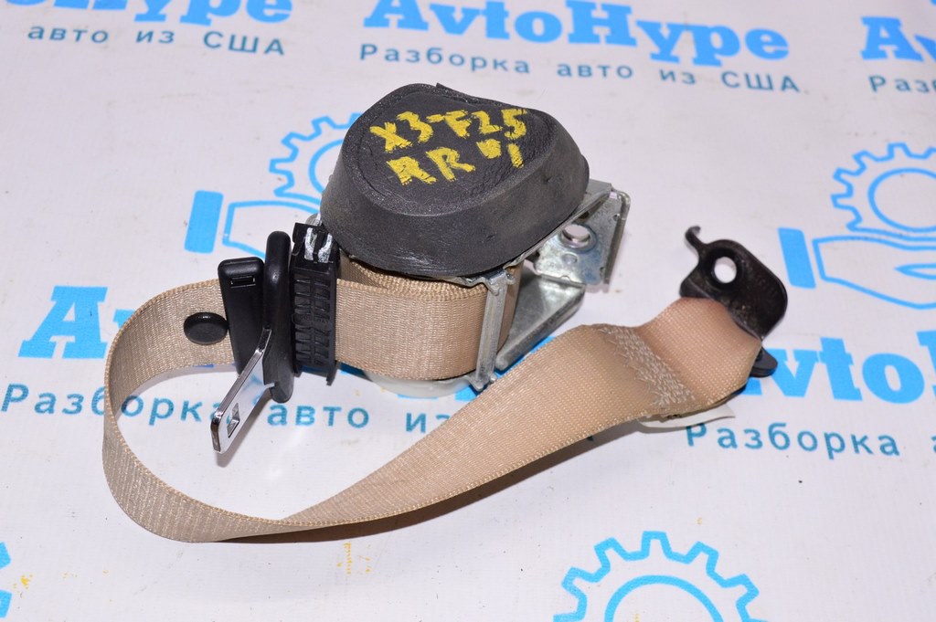 Ремень безопасности зад прав BMW X3 F25 11-17