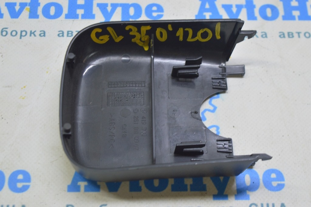 Накладка зеркала передняя Mercedes X164 GL черн