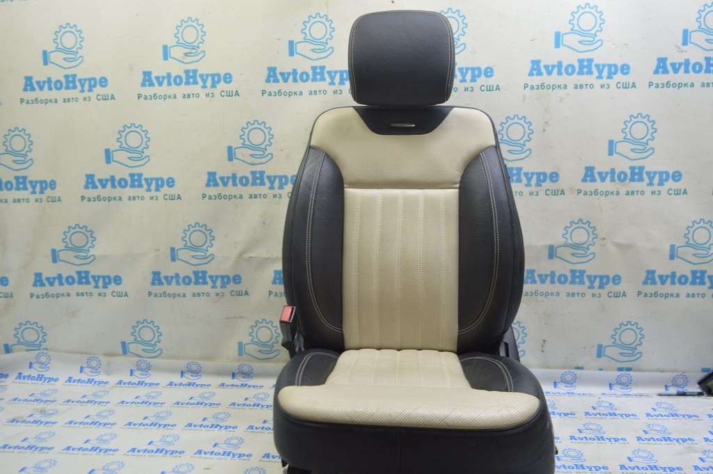 Водительское сидение Mercedes X164 GL 10-12 кожа беж+черн электр,перфорац,GrandEdition (01)