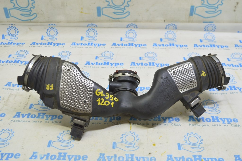 Воздуховод тройник Mercedes X164 GL ML 3.0d с расходомерами 71т км