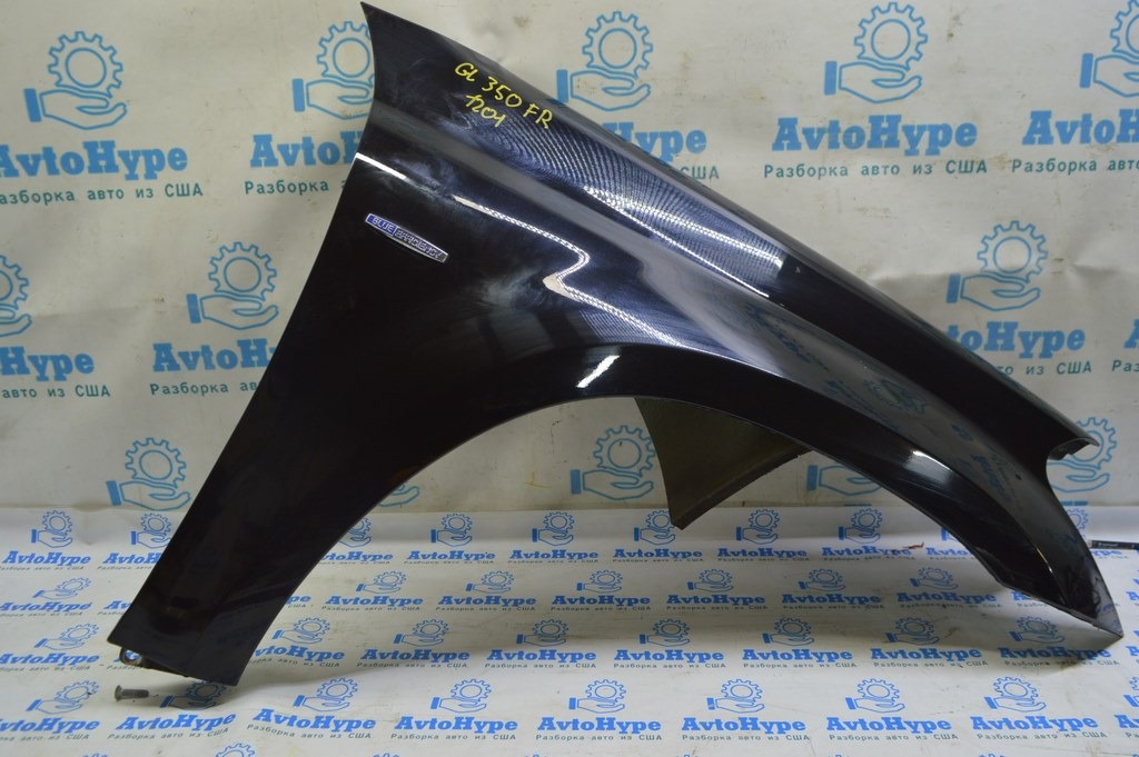 Крыло переднее правое Mercedes X164 GL черный 197 (01) в цвет