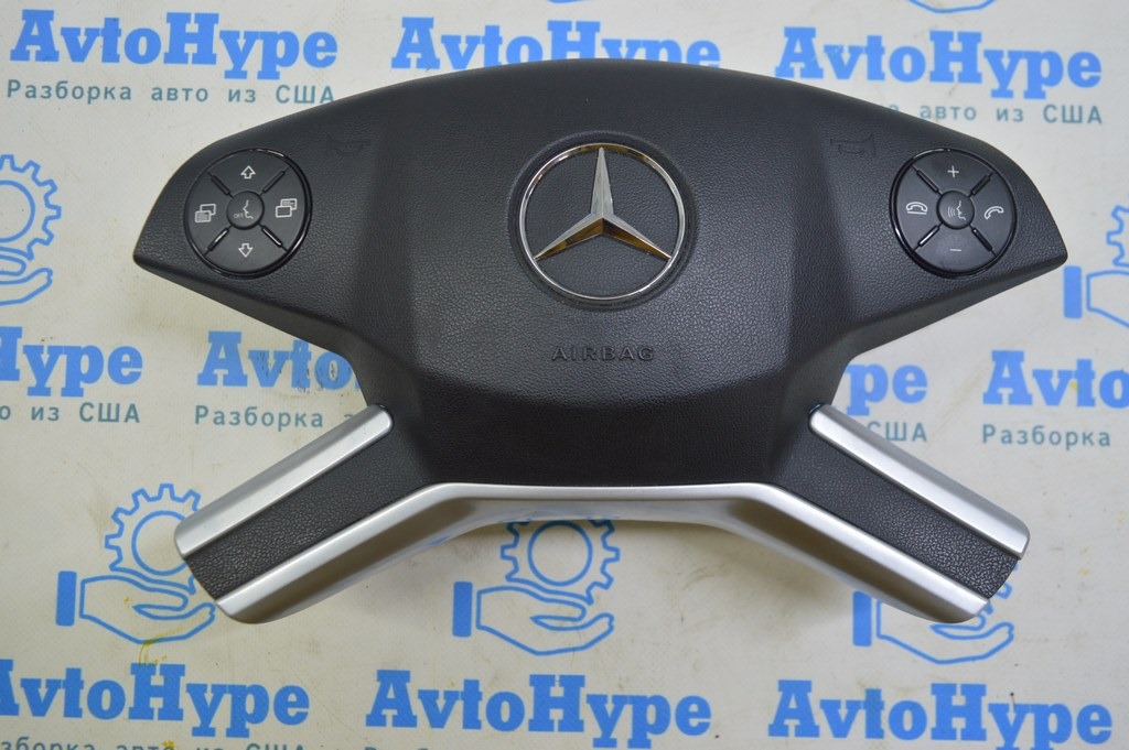 Подушка безопасности airbag в руль водительская Mercedes X164 GL рест, черн (01)