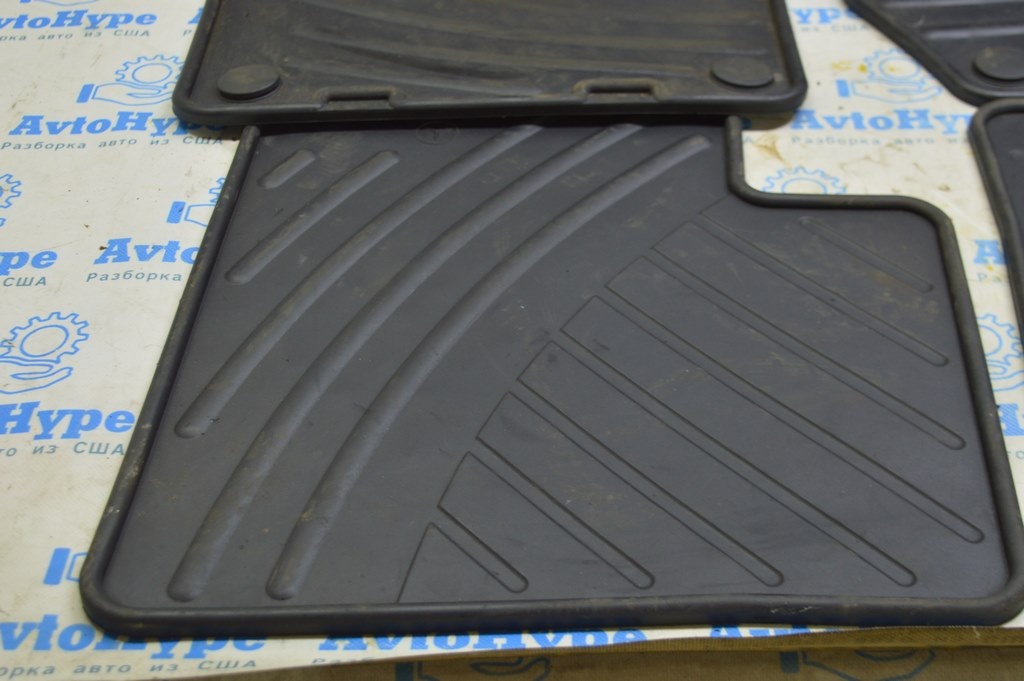 Коврик салона задний левый Mercedes X164 GL резина черн