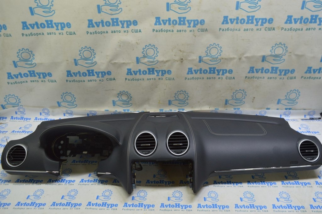 Торпедо (голая) с AIRBAG Mercedes X164 GL черн (01) GRAND EDITION обшита кожей