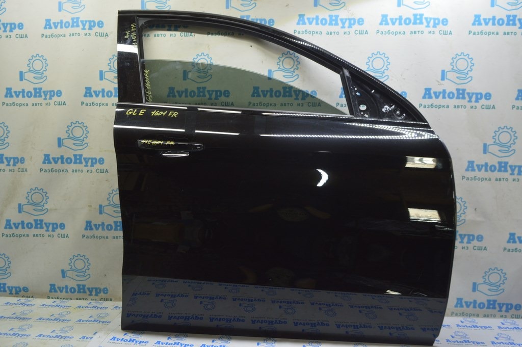 Дверь голая перед прав Mercedes GLE-class C292 16-19 купе в цвет идеал (01) черная