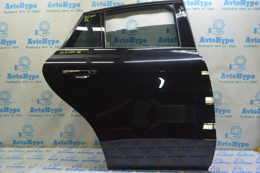 Дверь голая зад прав Mercedes GLE-class C292 16-19 купе в цвет идеал (01) черная