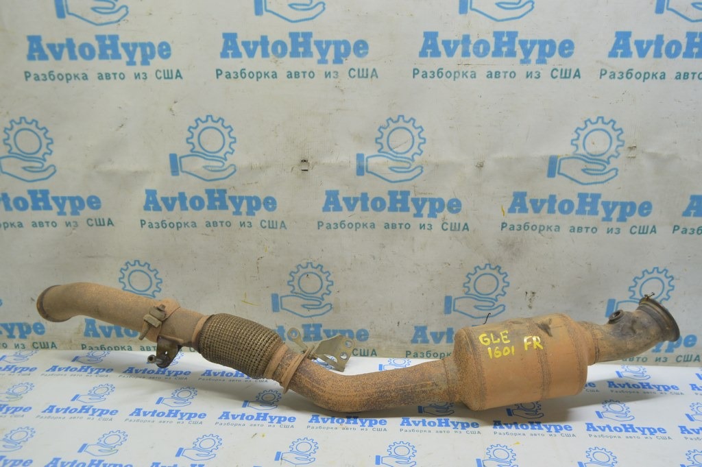 Приемная труба с катализатором правая Mercedes GLE-class C292 15-19 3.0