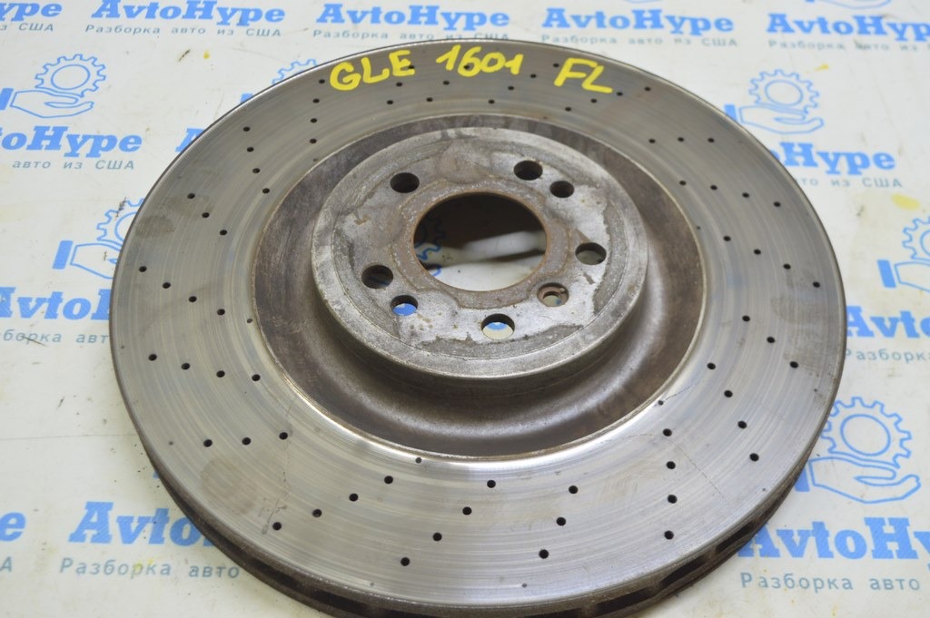 Диск тормозной перед лев Mercedes GLE-class C292 12-19 с перфорацией