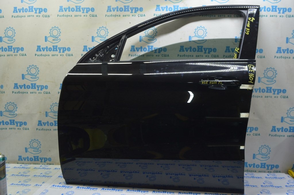 Дверь голая перед лев Mercedes GLE-class C292 16-19 купе (01) черная в цвет идеал