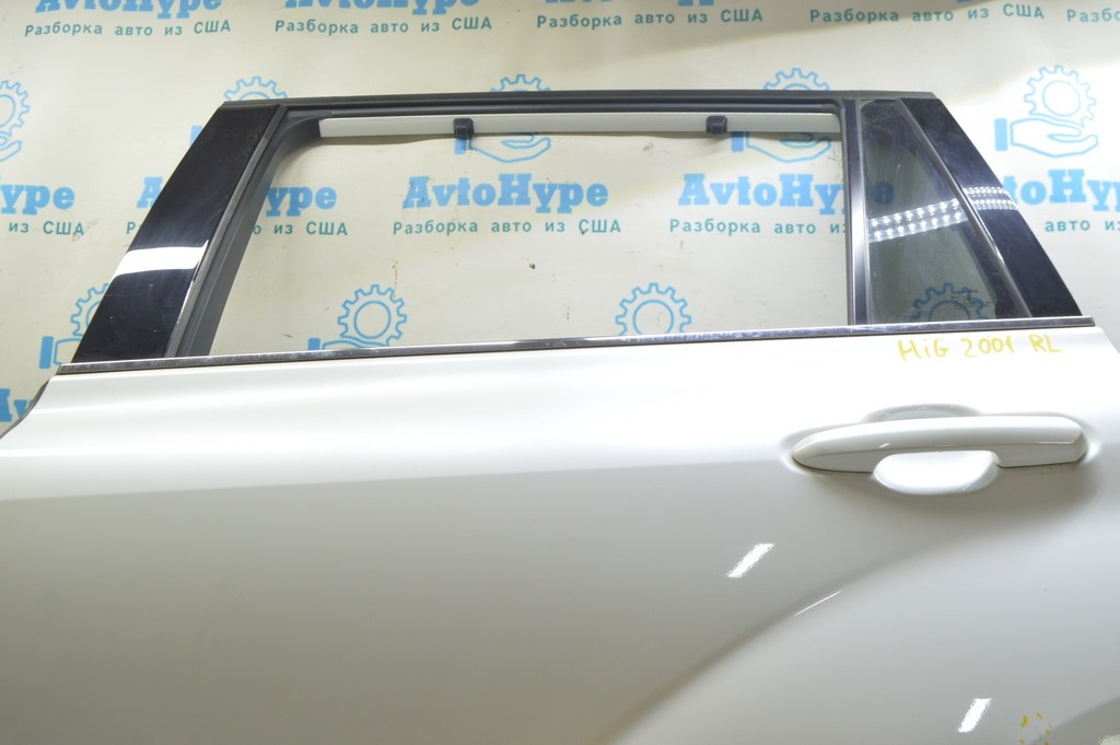 Стекло двери треугольник заднее левое Toyota Highlander 20-