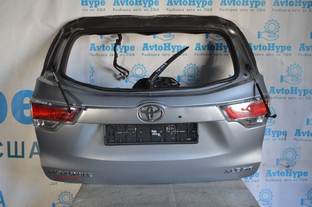 Дверь багажника голая Toyota Highlander 14- (03) графит