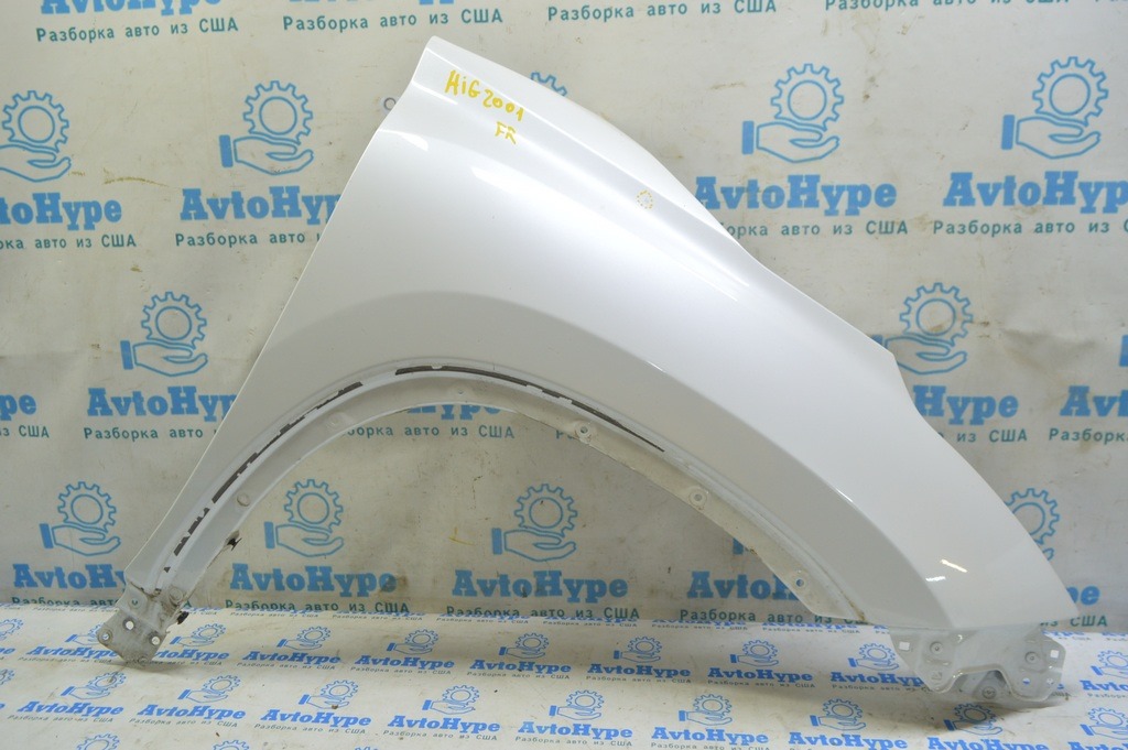 Крыло переднее правое Toyota Highlander 20- (01) цвет 070 белый перламутр 1010