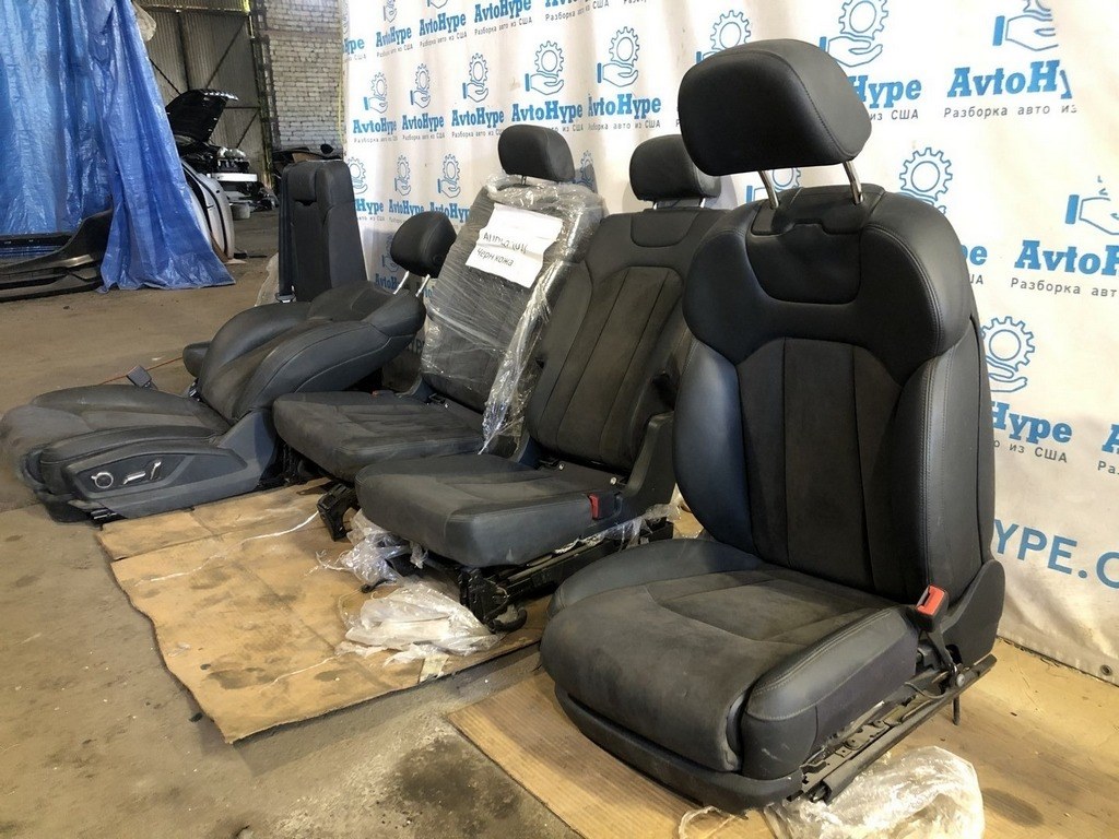 Пассажирское сидение Audi Q7 4M 15- алькантара черн