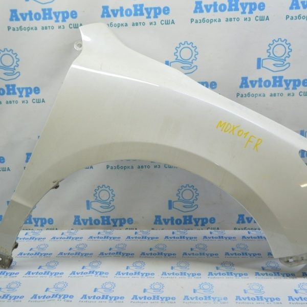 Крыло переднее правое Acura MDX 14-16 дорест (01) белый перламутр