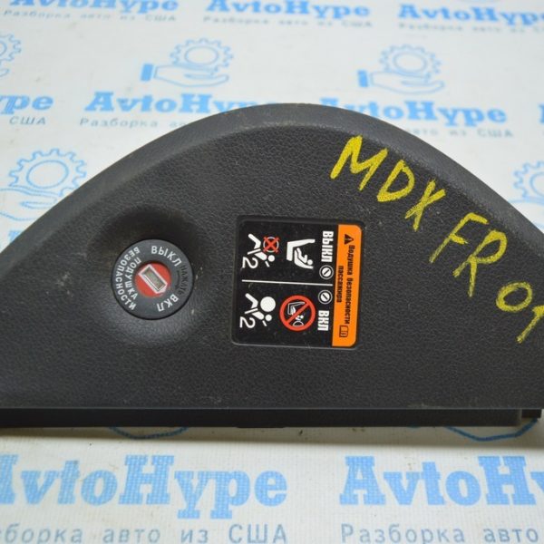 Накладка торпеды боковая правая Acura MDX 14-20 черн