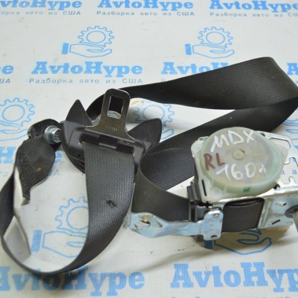 Ремень безопасности зад лев Acura MDX 14-20 темно-серый