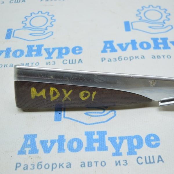 Накладка торпеда лев под дерево Acura MDX 14-20 черн