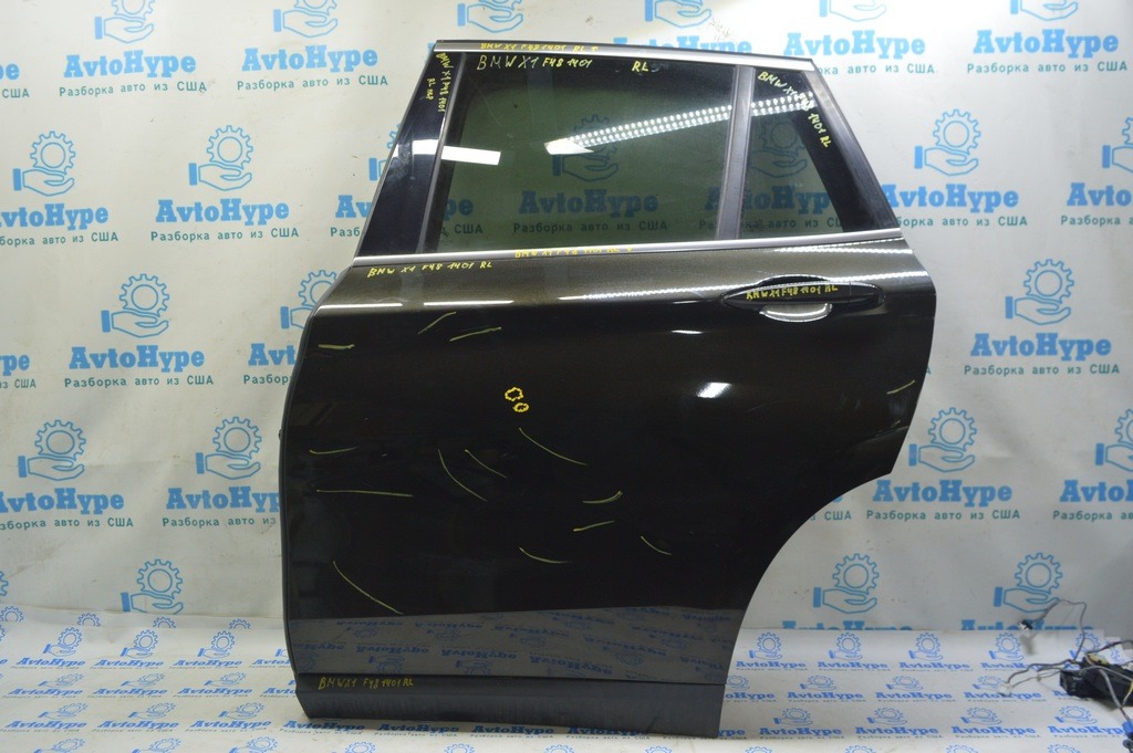 Дверь голая задняя левая BMW X1 F48 16-22 оливковый C07 (01) тычки