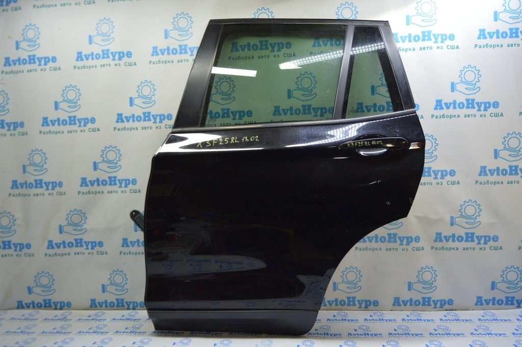 Дверь в сборе задняя левая BMW X3 F25 11-17 черный цвет (02) без карты