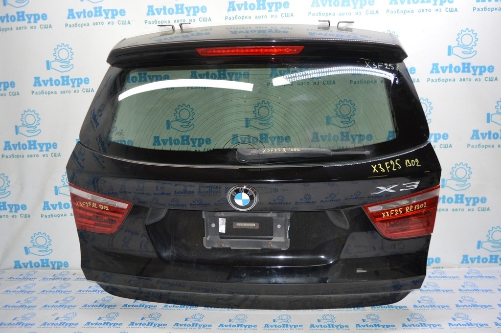 Дверь багажника со стеклом BMW X3 F25 11-17 (02) черный цвет