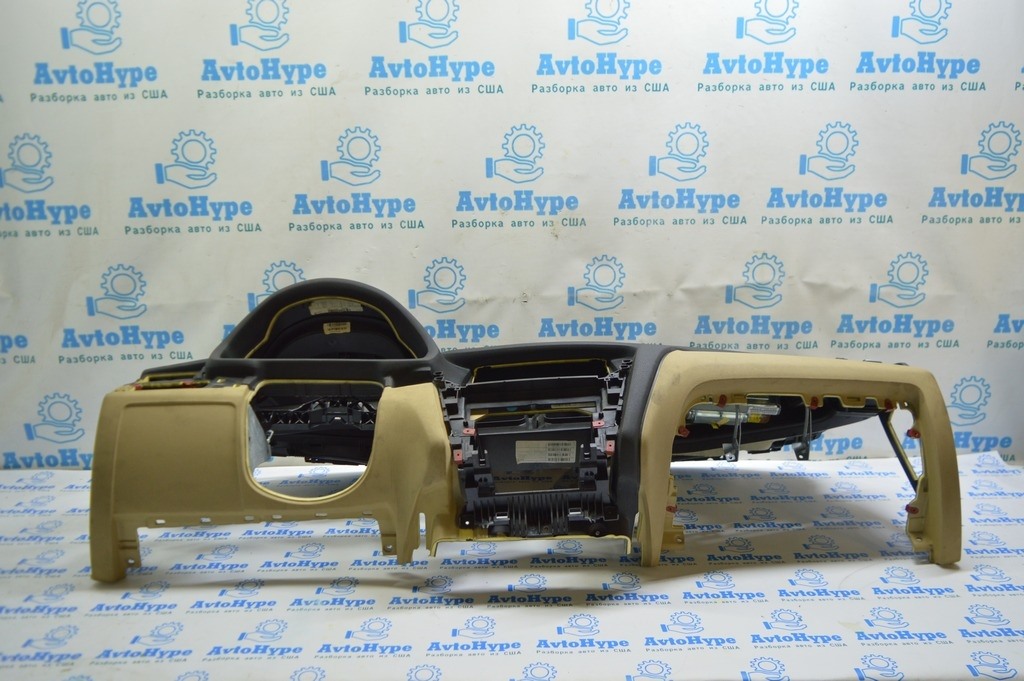 Торпедо передняя панель с AIRBAG BMW X3 F25 11-17 черная с бежевыми вставками,без проекции (02