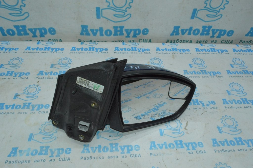 Зеркало боковое правое Ford Escape MK3 13-16 дорест 3 пина, синий цвет J4 (08)