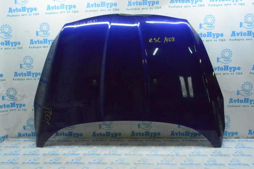 Капот голый Ford Escape MK3 13-16 синий цвет J4(08) замят спереди не сильно