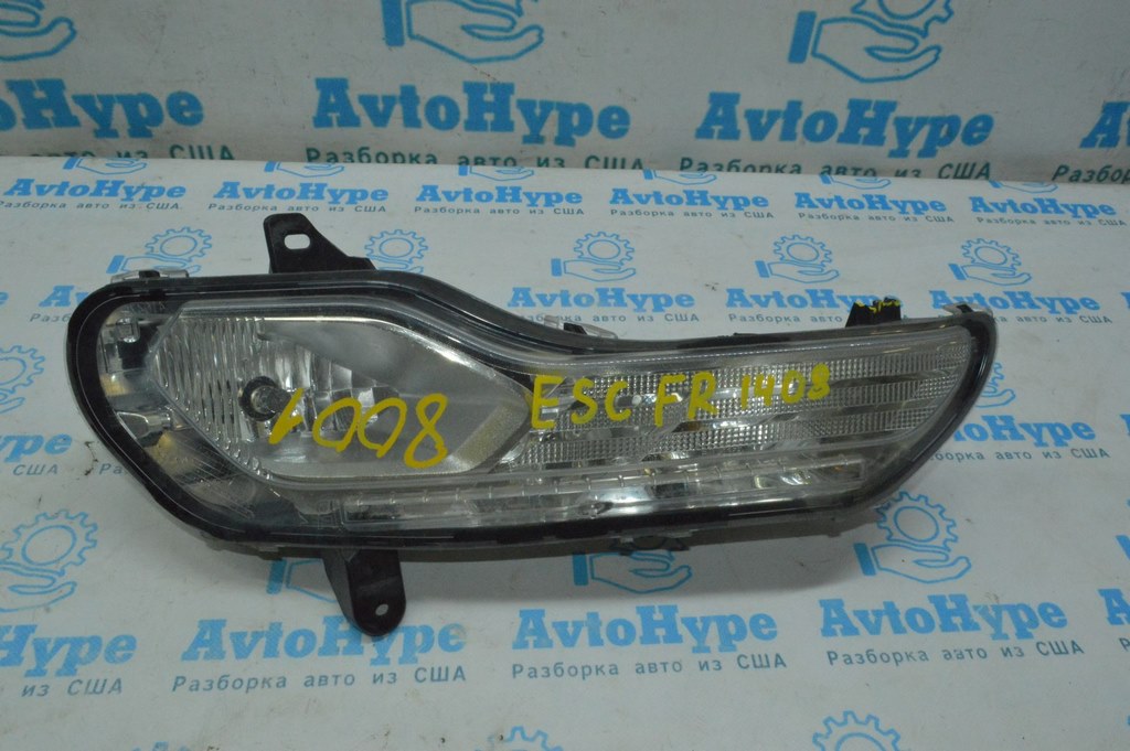 Поворотник прав Ford Escape MK3 13-16 дорест белый с птф (08) деф. крепления