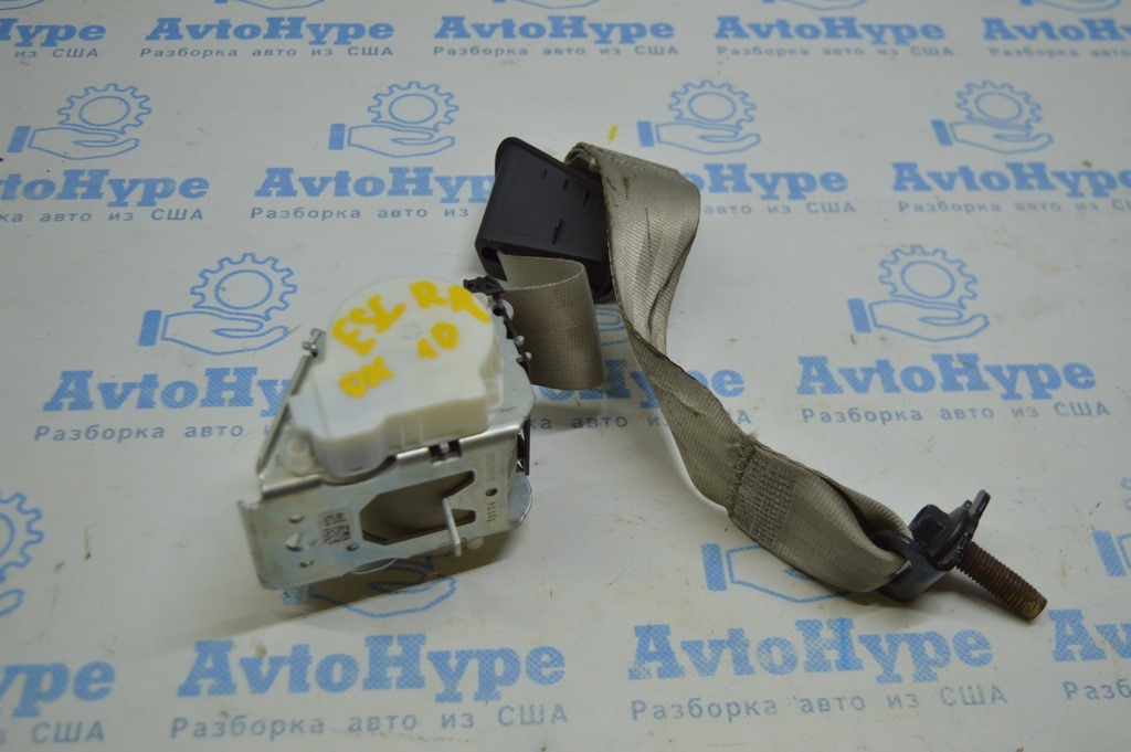 Ремень безопасности зад прав Ford Escape MK3 13- серый