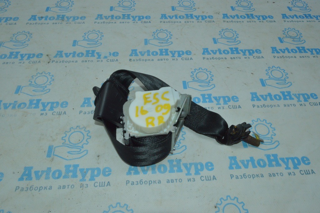 Ремень безопасности зад прав Ford Escape MK3 13- черн