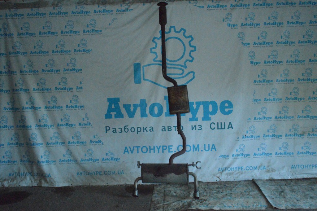 Выпускная трасса в сборе с бочкой Ford Escape MK3 13-  под хром насадки