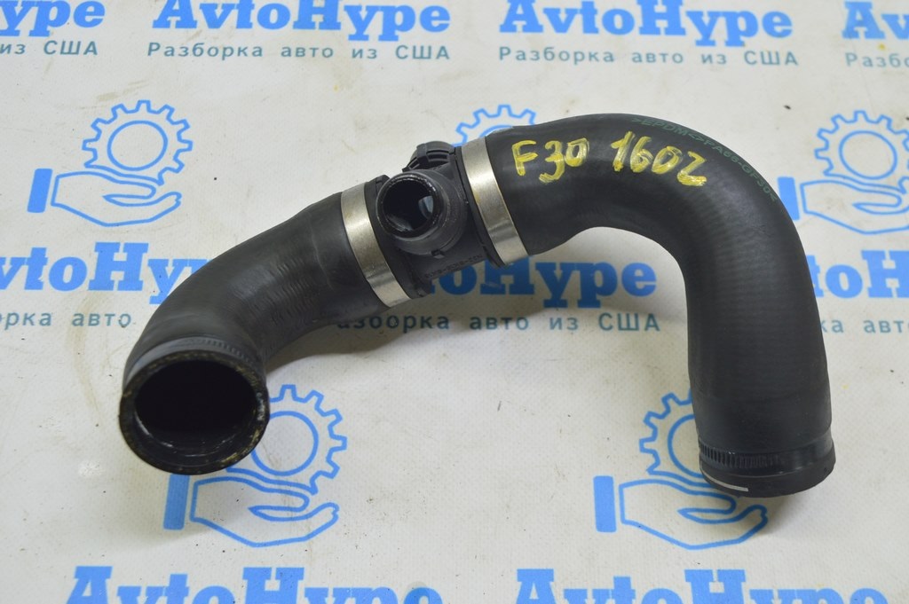 Патрубок охлаждения двойной с переходником BMW 328i F30 14-19 от термостата (02)