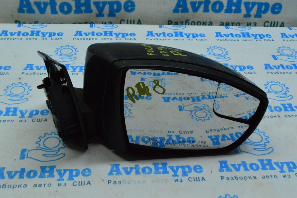 Зеркало боковое правое Ford Focus mk3 15-18 рест 8 пинов, поворотник, подогрев, (07) цвет J7