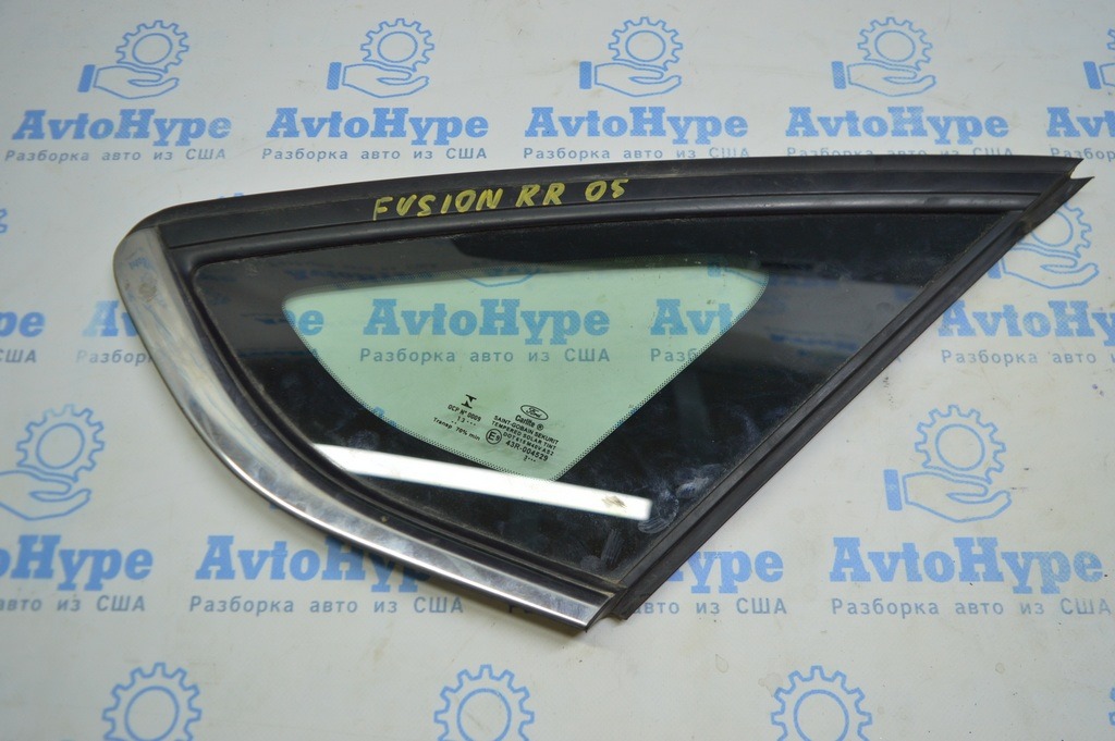 Форточка глухое стекло задняя правая Ford Fusion mk5 13-20 один хром (05)