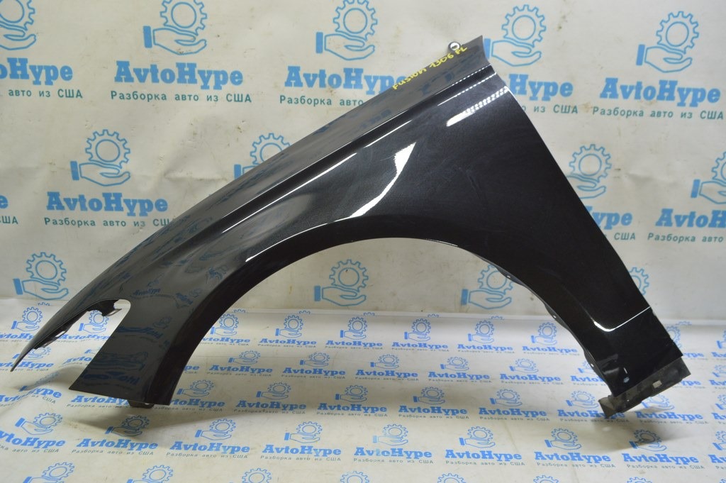 Крыло переднее левое Ford Fusion mk5 13-16 (06) черный цвет UH