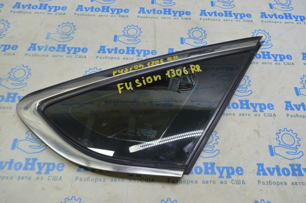 Форточка глухое стекло задняя правая Ford Fusion mk5 13-20 два хрома (06)