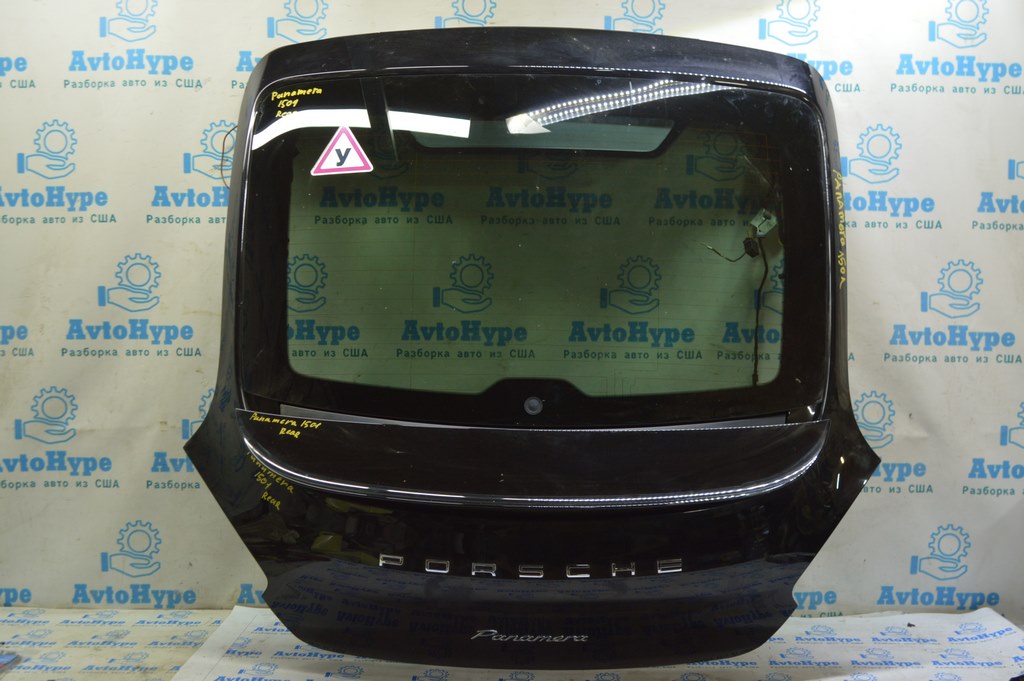 Дверь багажника голая Porsche Panamera 14-16 под кнопку, черный 041 (01) в цвет