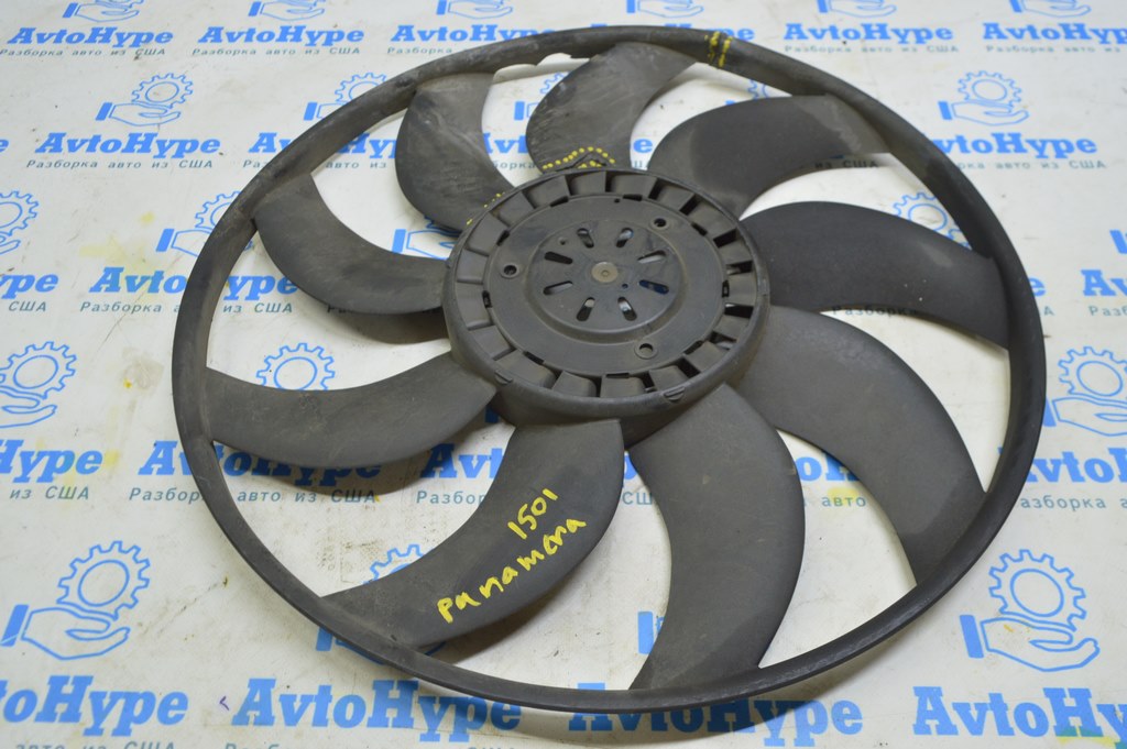 Крыльчатка вентилятора охлаждения Porsche Panamera 10-16 (01) лопнувшая